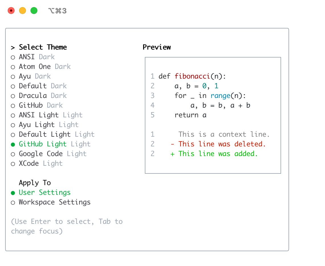 GitHub Light 佈景主題